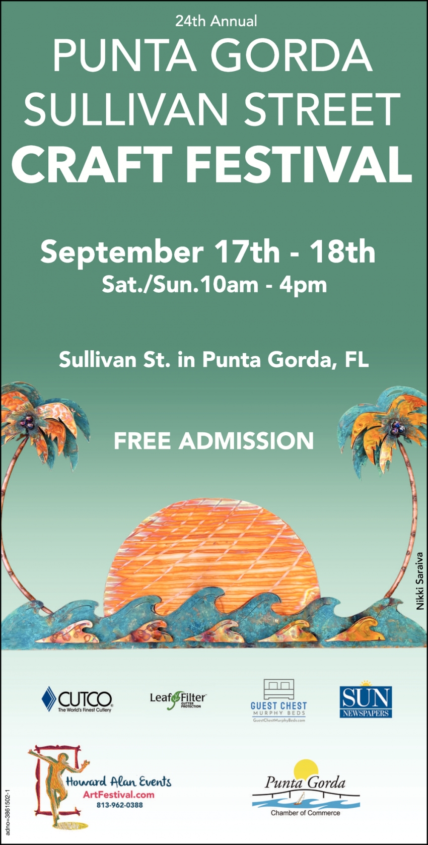 FREE Admission, 24th Annual Punta Gorda Sullivan Street Craft Festival
