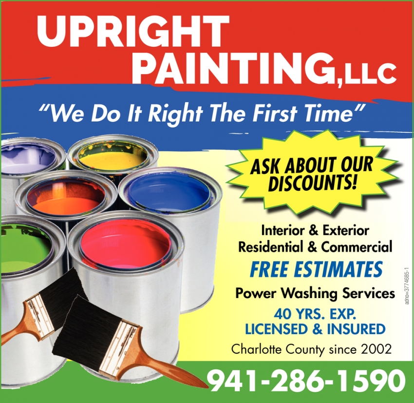 Free Estimates, Upright Painting LLC, Punta Gorda, FL