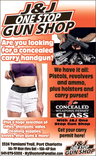 Experience The Best Indoor Gun Range In Sw Florida!, J & J One Stop Gun 