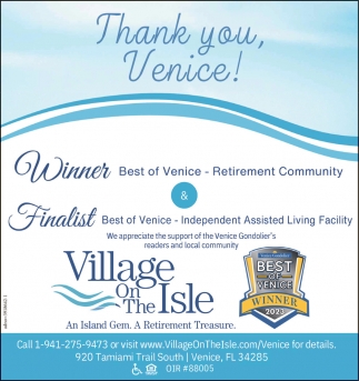 Best Of Venice Retirement Community, Village On The Isle, Venice, Fl