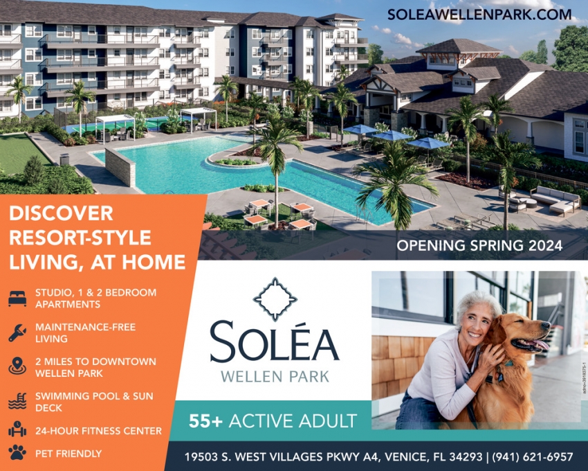 Solea Wellen Park, Senior Apartments, Venice, FL 34293
