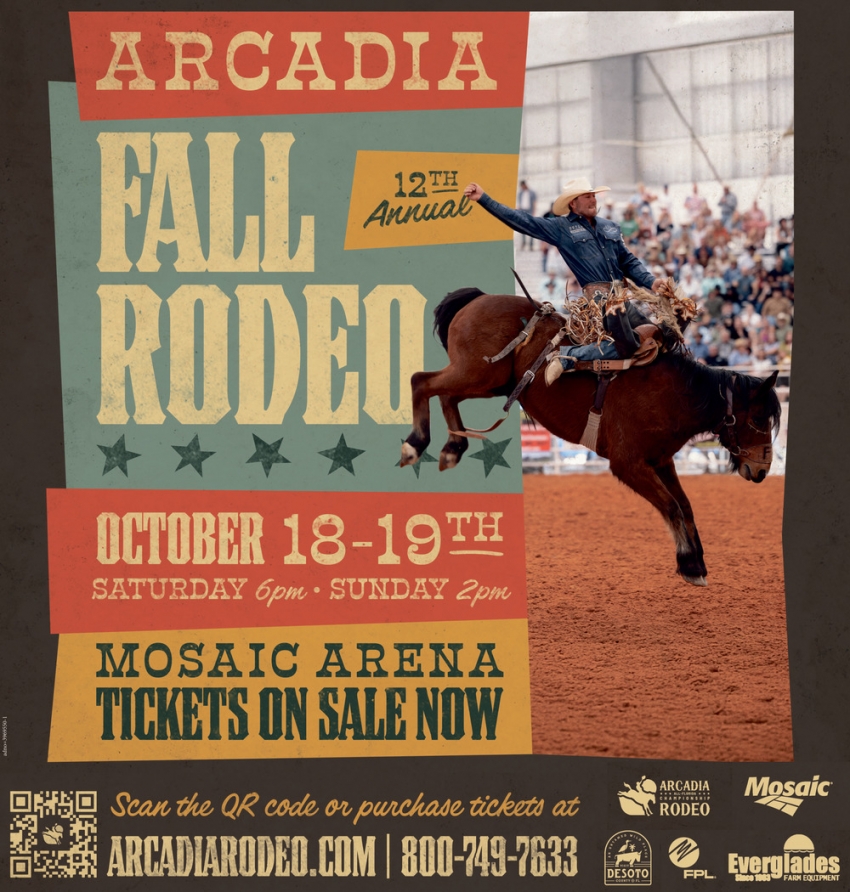 Rodeo Event, Arcadia Fall Rodeo (October 18-19th, 2025), Arcadia, FL