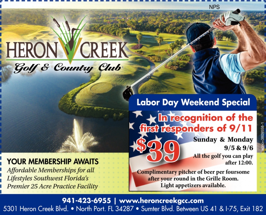 Your Membership Awaits, Heron Creek Golf Country Club
